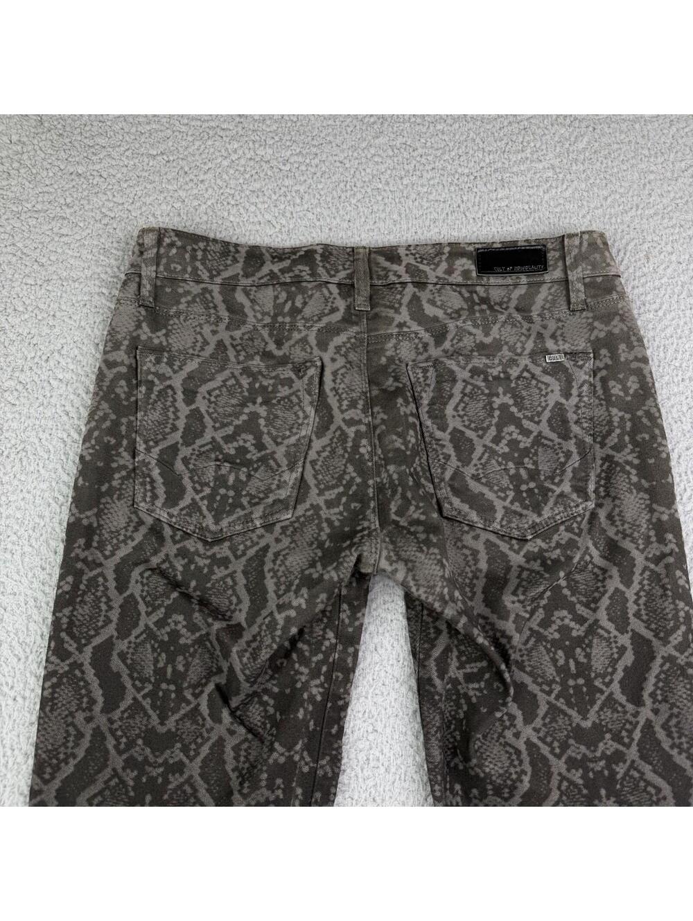 Cult Of Individuality Teaser Skinny Gray Snake Low Rise Jeans Stretch Size 28x30